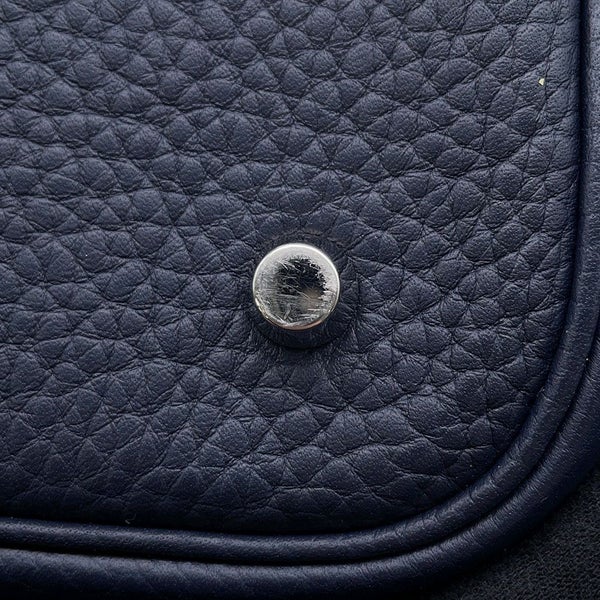 エルメス ハンドバッグ ピコタンロックMM ブルーニュイ/シルバー金具 トリヨンクレマンス D刻印
