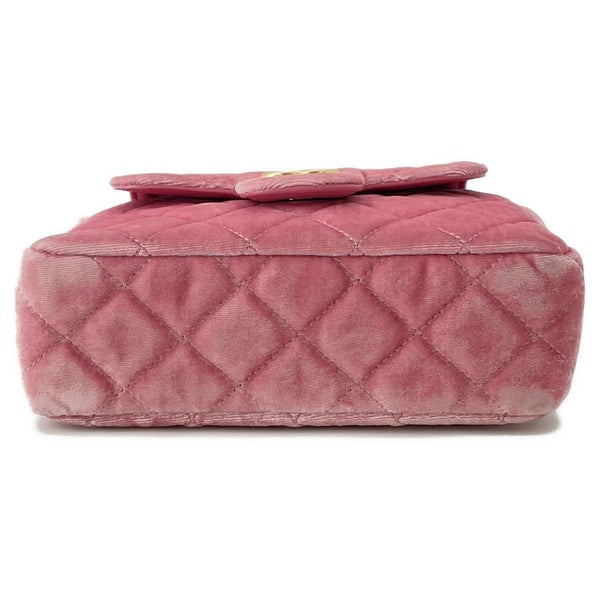 シャネル チェーンショルダーバッグ マトラッセ ココマーク ホーボー ベロア AS4323 CHANEL バッグ