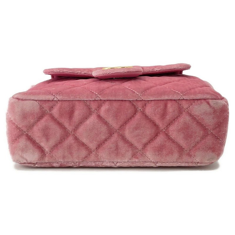 シャネル チェーンショルダーバッグ マトラッセ ココマーク ホーボー ベロア AS4323 CHANEL バッグ