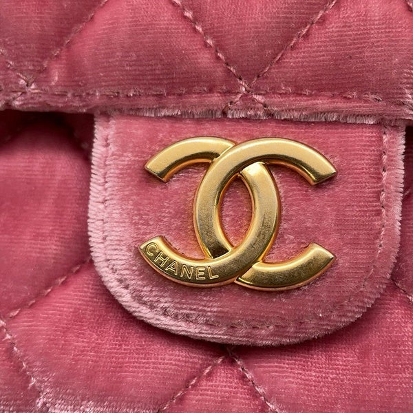 シャネル チェーンショルダーバッグ マトラッセ ココマーク ホーボー ベロア AS4323 CHANEL バッグ