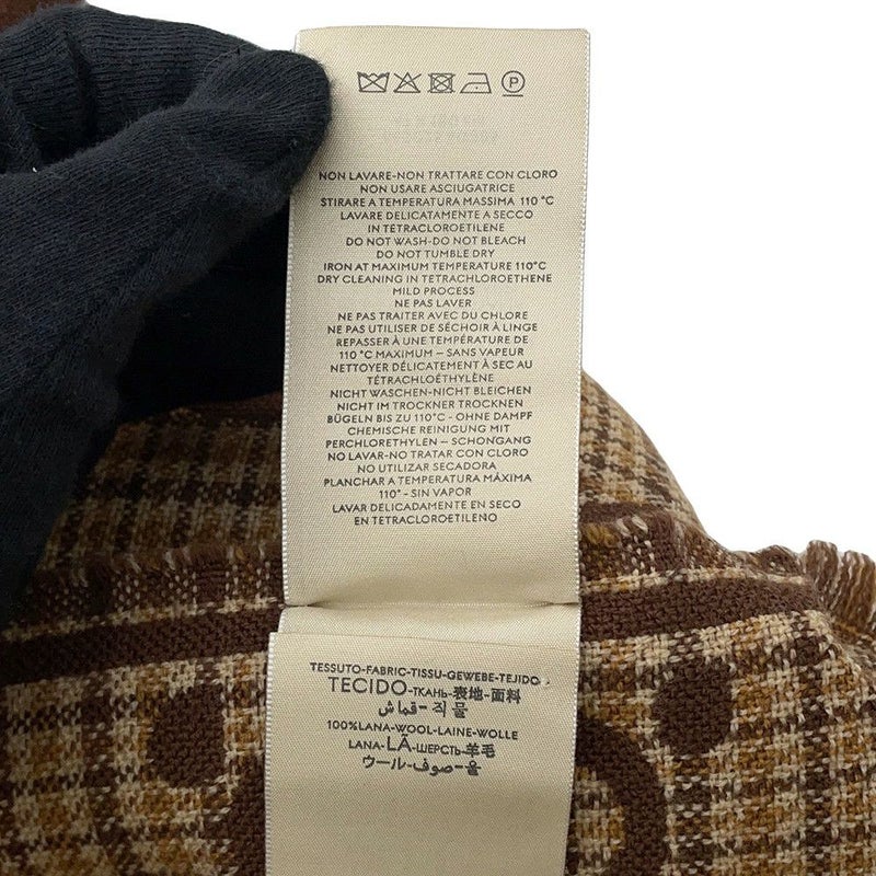 グッチ スカーフ GGウールジャカード チェック柄 ウール スカーフ 660025 GUCCI ストール マフラー GG柄