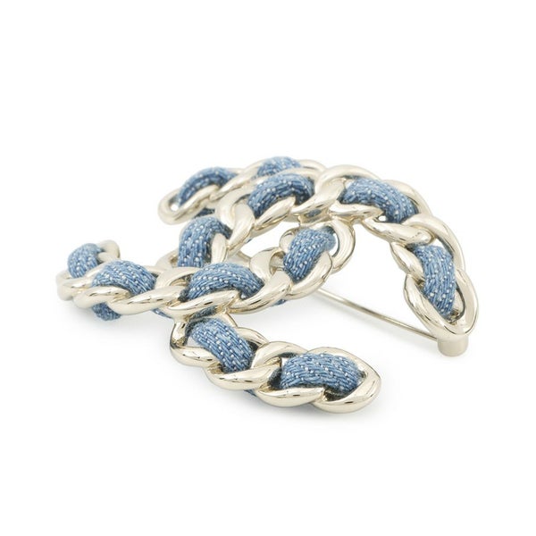 シャネル ブローチ ココマーク デニム メタル B25P ABF175 CHANEL アクセサリー