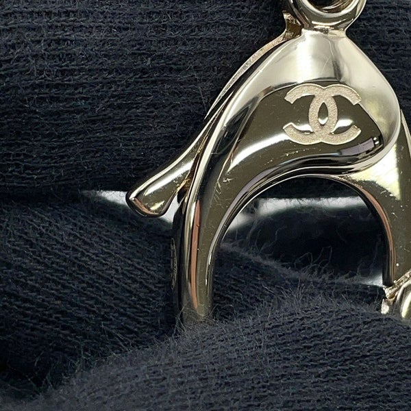シャネル キーホルダー ガブリエル フェイクパール メタル B25B ABG014 CHANEL チャーム 黒