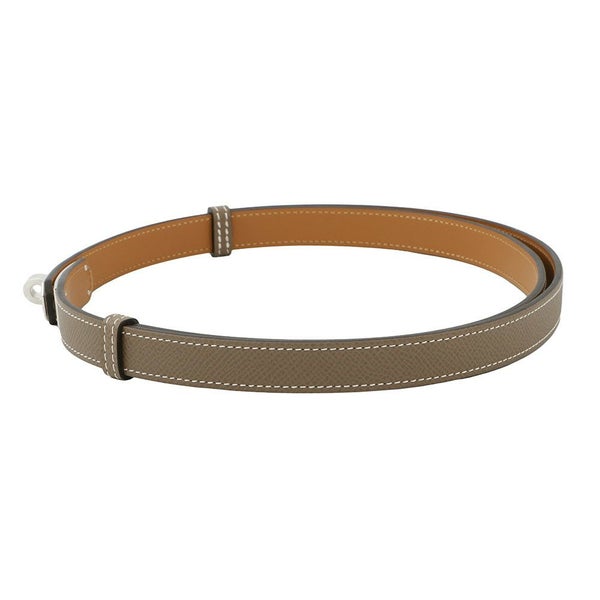 エルメス ケリーベルト エトゥープ/シルバー金具 エプソン U刻印 HERMES べルト