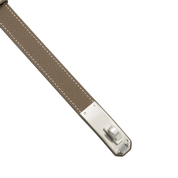 エルメス ケリーベルト エトゥープ/シルバー金具 エプソン U刻印 HERMES べルト