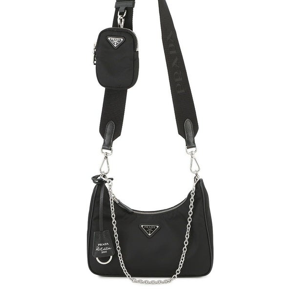 プラダ ショルダーバッグ Re-Edition 2005 Re-Nylon ナイロン 1BH204 PRADA 2wayバッグ 黒