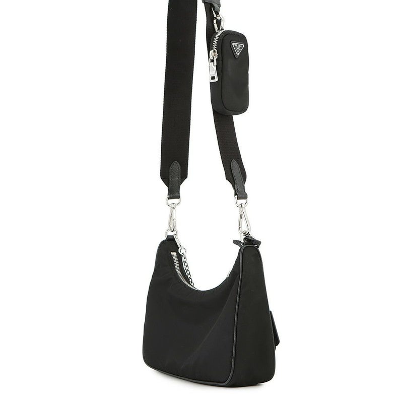プラダ ショルダーバッグ Re-Edition 2005 Re-Nylon ナイロン 1BH204 PRADA 2wayバッグ 黒