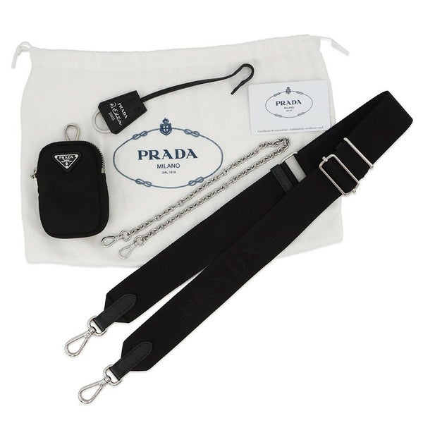 プラダ ショルダーバッグ Re-Edition 2005 Re-Nylon ナイロン 1BH204 PRADA 2wayバッグ 黒