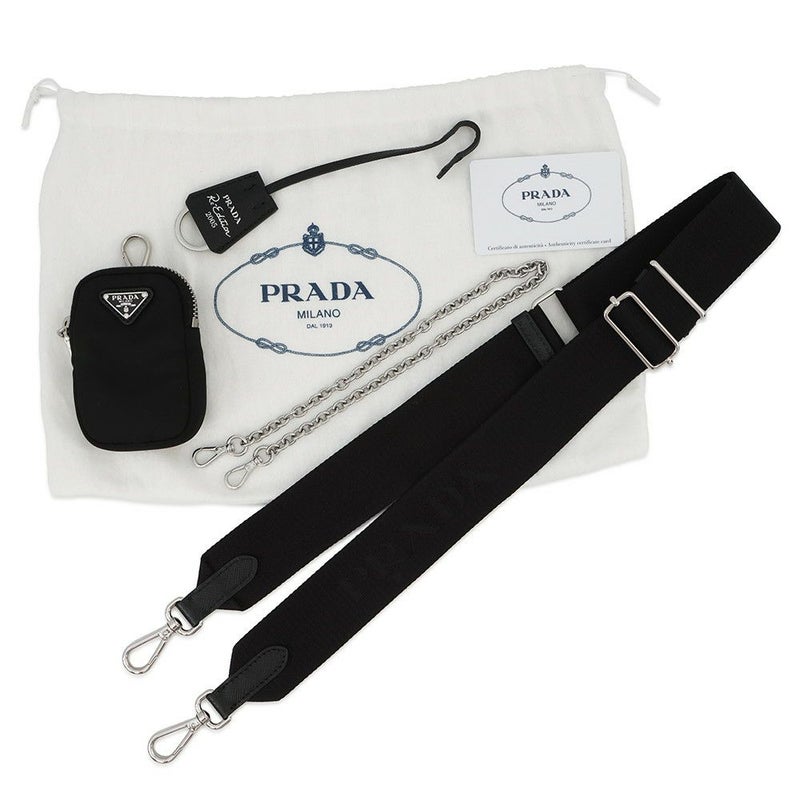 プラダ ショルダーバッグ Re-Edition 2005 Re-Nylon ナイロン 1BH204 PRADA 2wayバッグ 黒