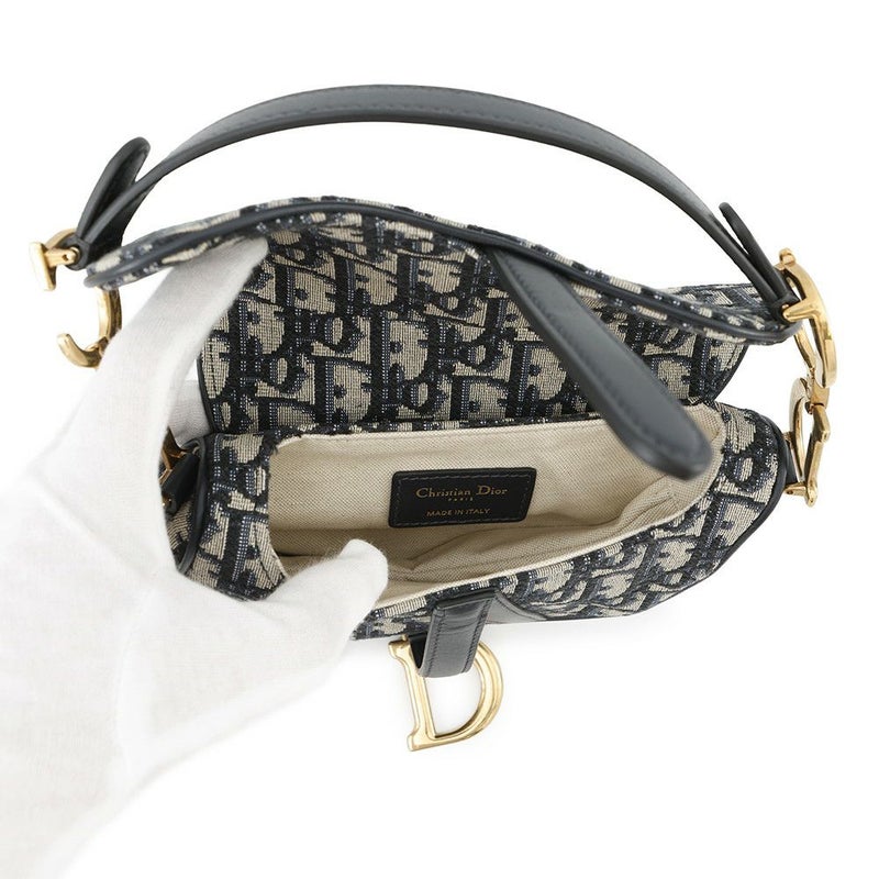 クリスチャン・ディオール ハンドバッグ オブリーク サドルバッグ ミニ キャンバス M0446CTZQ トロッター
