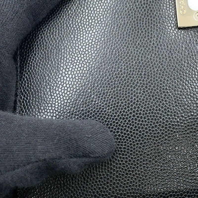 シャネル ハンドバッグ ココマーク マトラッセ ココハンドル XXS キャビアスキン AS2215 CHANEL 2way 黒