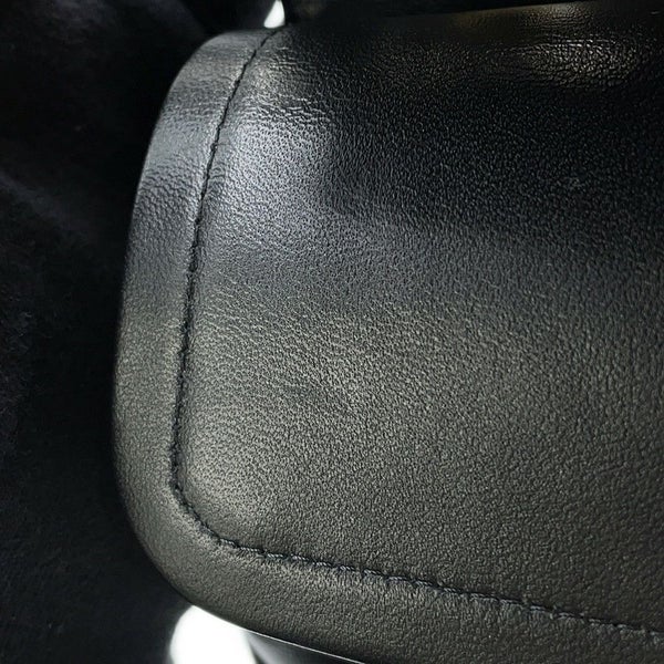 シャネル チェーンショルダーバッグ マトラッセ25 ココマーク ダブルチェーン ラムスキン A01112 CHANEL 黒