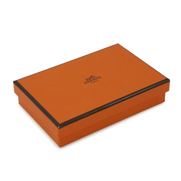 エルメス カードケース エルメスナップ カードケース ブラック/シルバー金具 エプソン W刻印 HERMES 名刺入れ 黒