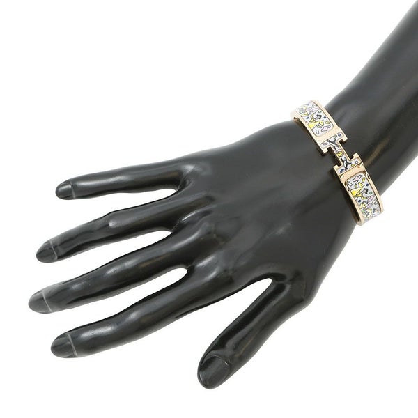 エルメス ブレスレット クリックH HERMESの叙事詩 サイズPM グリ/ピンクゴールド金具 HERMES バングル ソルド品