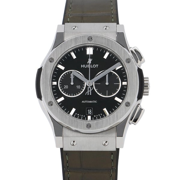 ウブロ クラシック フュージョン クロノグラフ チタニウム グリーン 541.NX.8970.LR グリーン文字盤