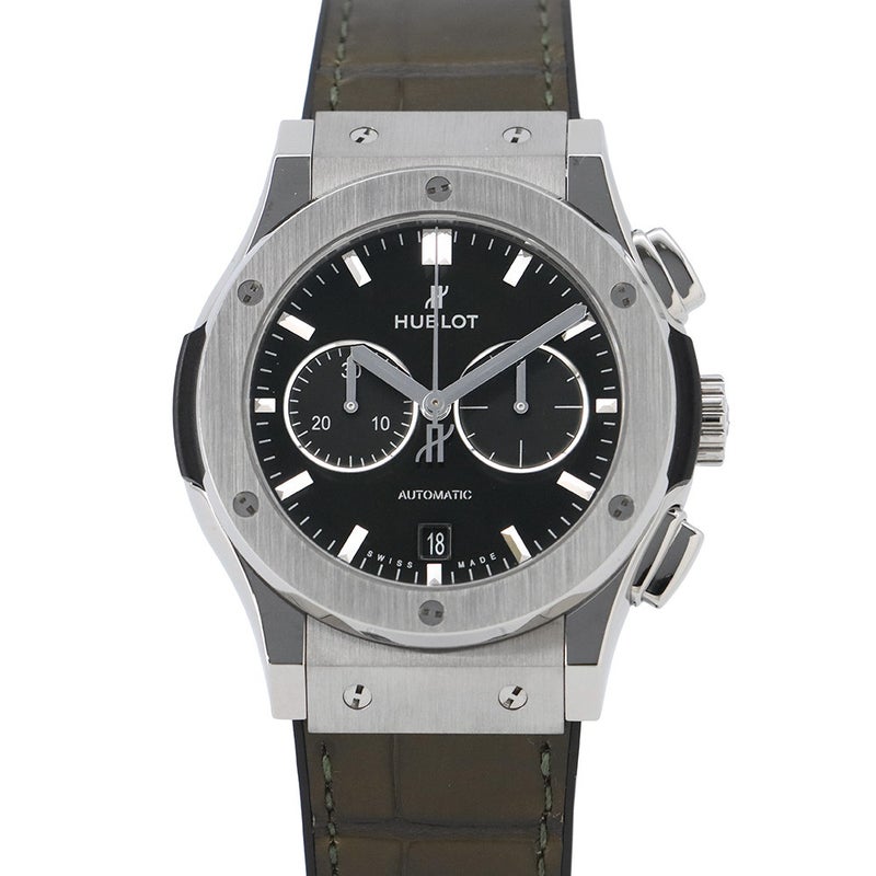 ウブロ クラシック フュージョン クロノグラフ チタニウム グリーン 541.NX.8970.LR グリーン文字盤