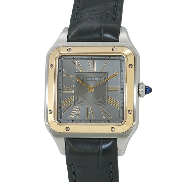 カルティエ サントス デュモン LM W2SA0028 Cartier 腕時計 グレー文字盤