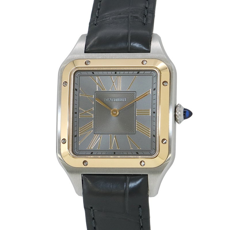 カルティエ サントス デュモン LM W2SA0028 Cartier 腕時計 グレー文字盤