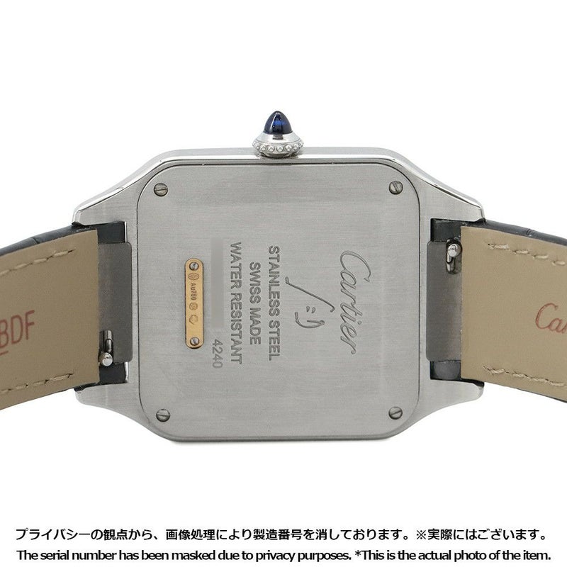カルティエ サントス デュモン LM W2SA0028 Cartier 腕時計 グレー文字盤