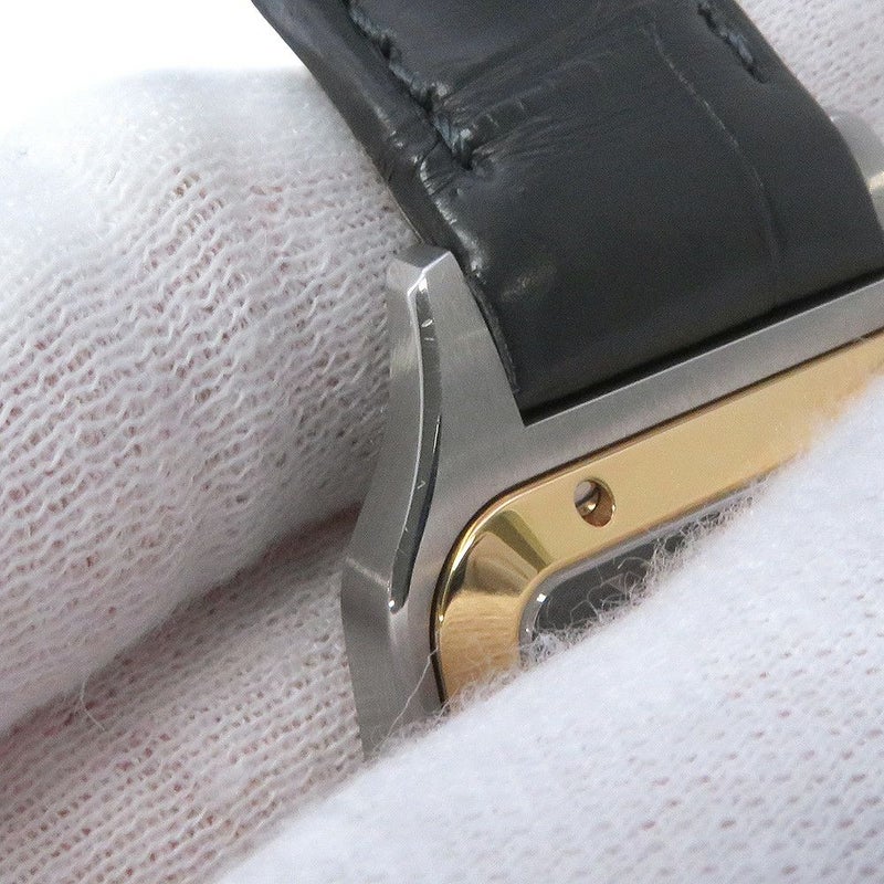 カルティエ サントス デュモン LM W2SA0028 Cartier 腕時計 グレー文字盤