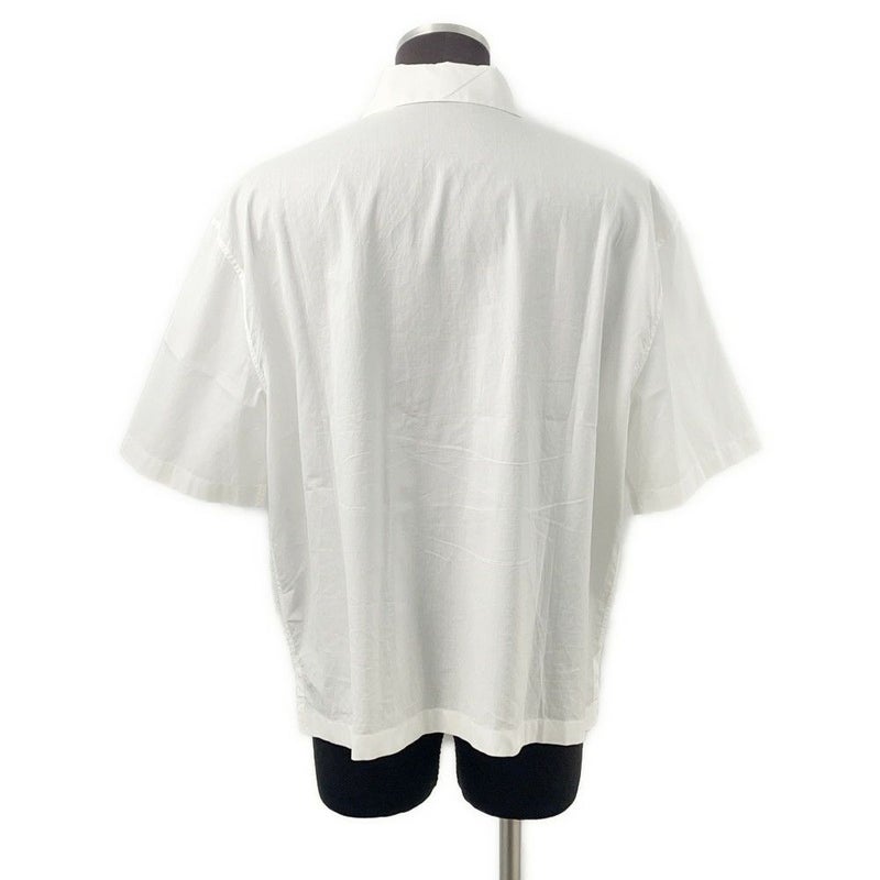 エルメス 半袖シャツ タツノオトシゴ プリント コットン メンズサイズ41 HERMES アパレル トップス 白