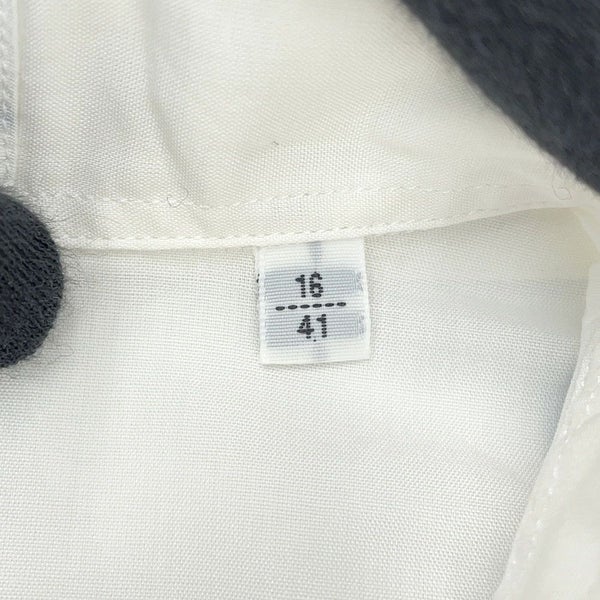 エルメス 半袖シャツ タツノオトシゴ プリント コットン メンズサイズ41 HERMES アパレル トップス 白