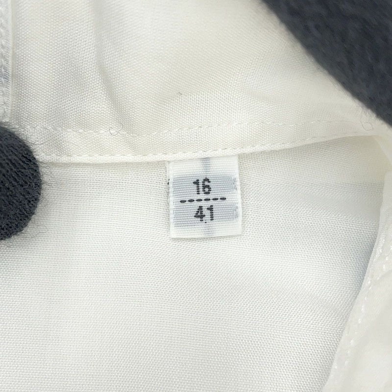 エルメス 半袖シャツ タツノオトシゴ プリント コットン メンズサイズ41 HERMES アパレル トップス 白