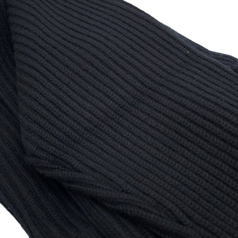 エルメス ニット Hモチーフ ジップアップブルゾン ウール レディースサイズ34 HERMES カーディガン 黒