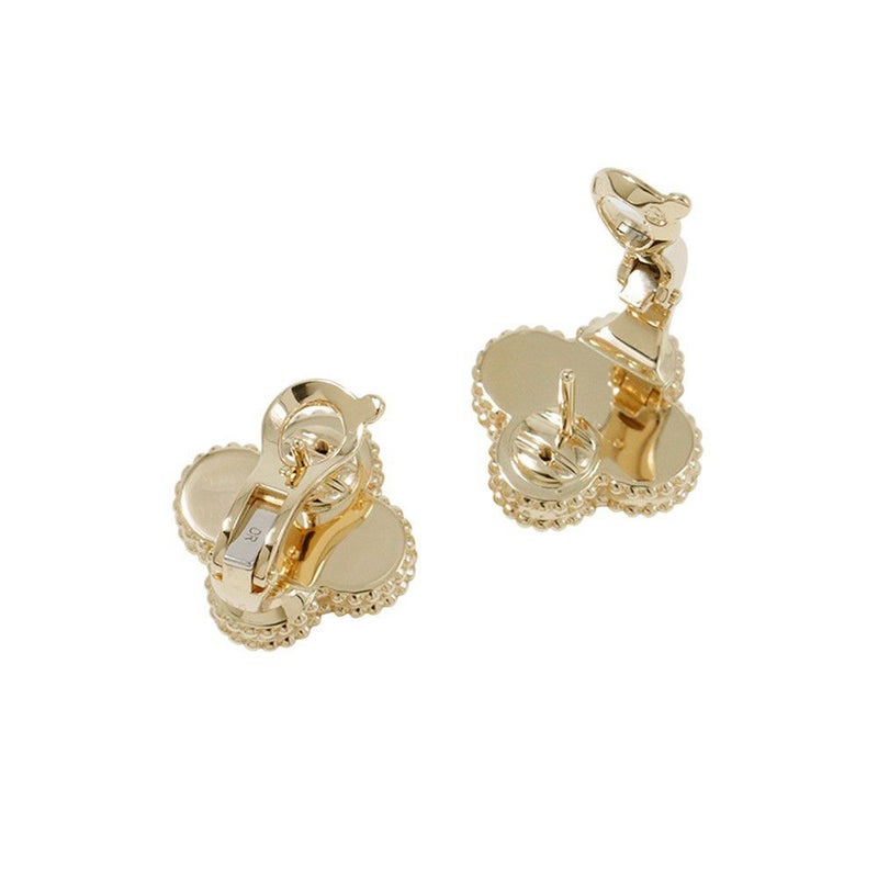 ヴァンクリーフ&アーペル ピアス ヴィンテージ アルハンブラ イヤリング ギヨシェ K18YGイエローゴールド VCARP3JL00