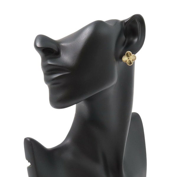 ヴァンクリーフ&アーペル ピアス ヴィンテージ アルハンブラ イヤリング ギヨシェ K18YGイエローゴールド VCARP3JL00