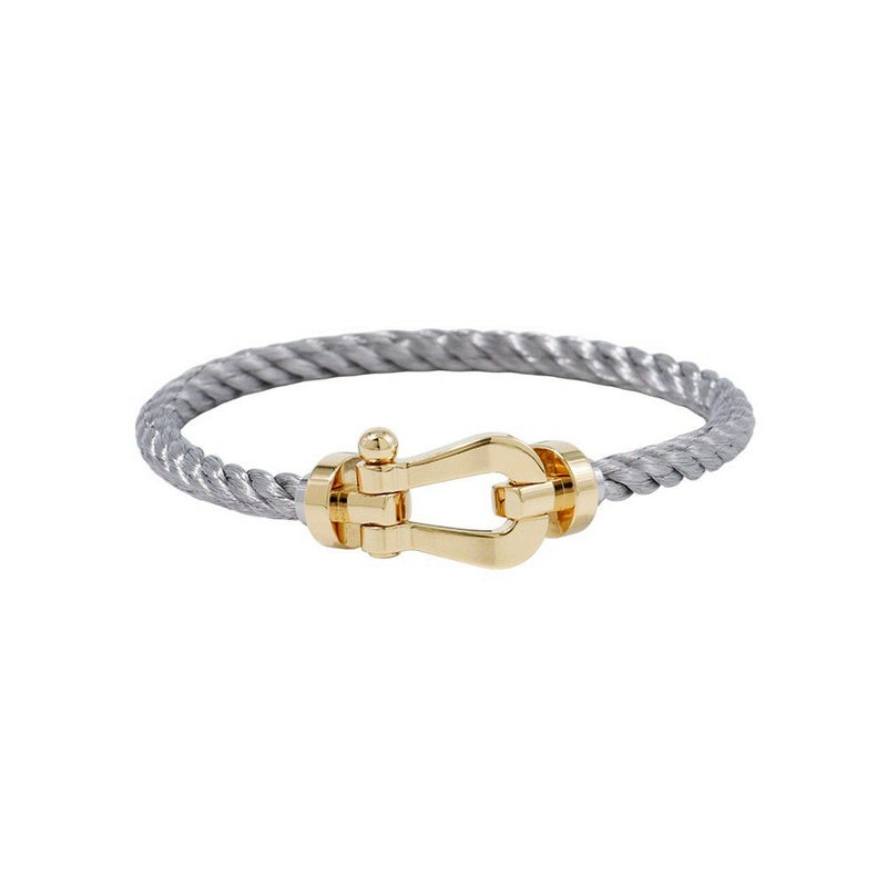 フレッド ブレスレット フォース10 K18YG SSステンレススチール サイズ17 LM バングル