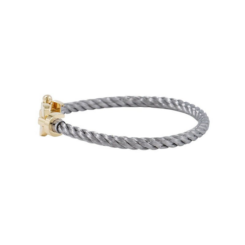 フレッド ブレスレット フォース10 K18YG SSステンレススチール サイズ17 LM バングル