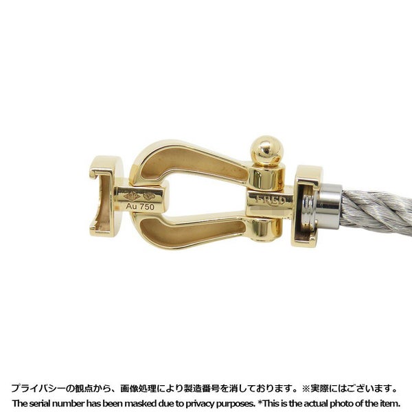 フレッド ブレスレット フォース10 K18YG SSステンレススチール サイズ17 LM バングル