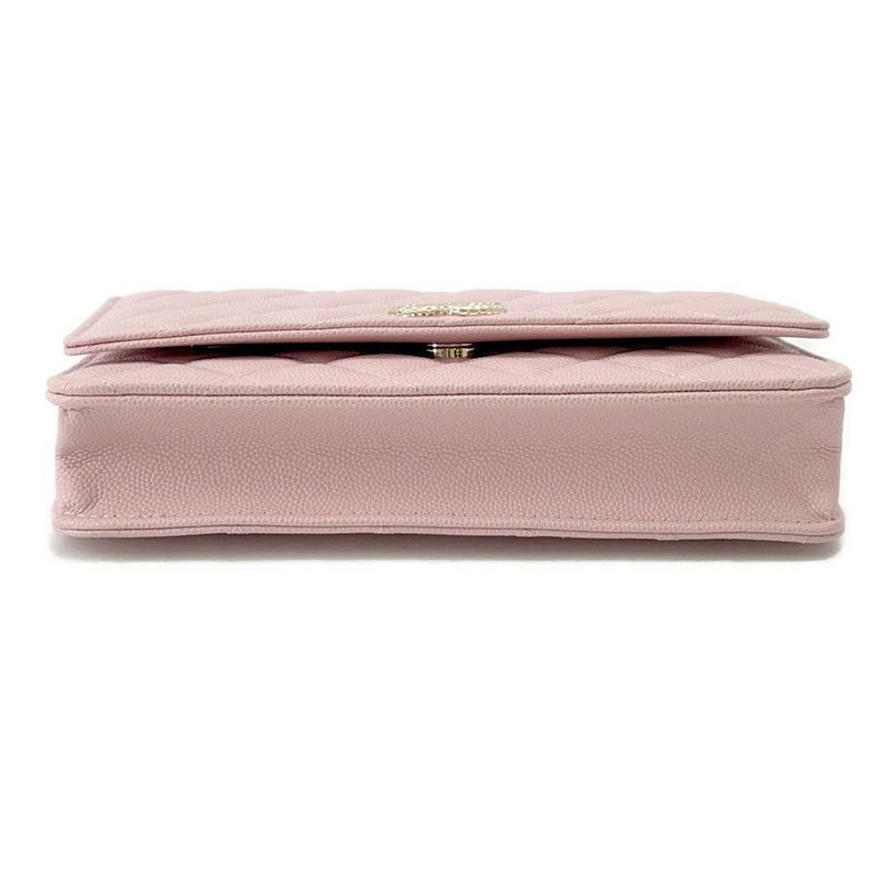 シャネル チェーンウォレット マトラッセ ココマーク キャビアスキン AP4246 CHANEL 財布