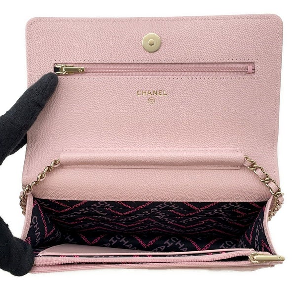 シャネル チェーンウォレット マトラッセ ココマーク キャビアスキン AP4246 CHANEL 財布