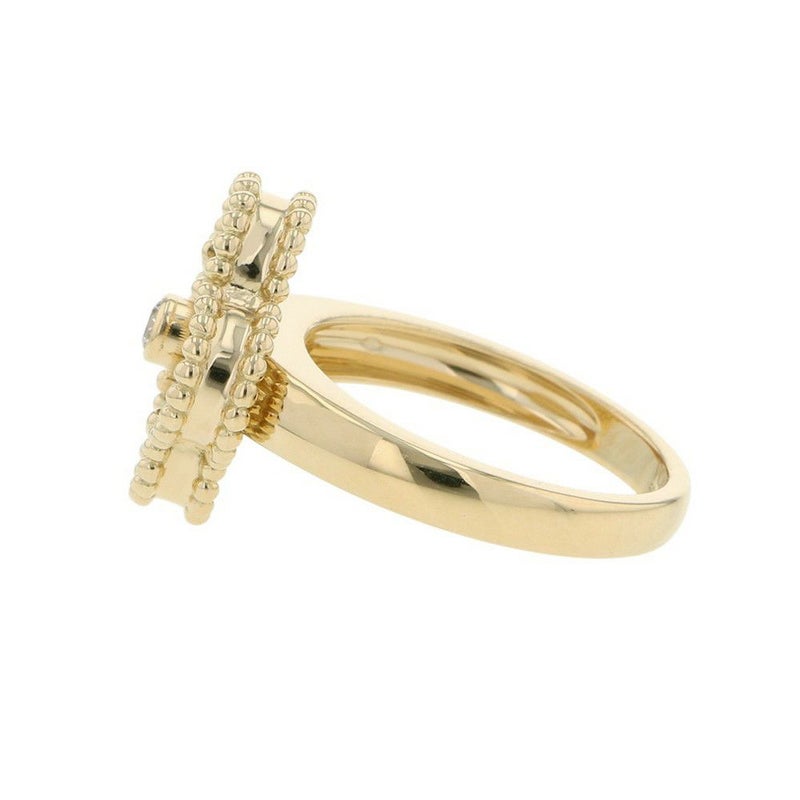 ヴァンクリーフ＆アーペル リング ヴィンテージ アルハンブラ リング オニキス/ダイヤモンド 1P 0.05ct K18YG サイズ50 VCARA41000