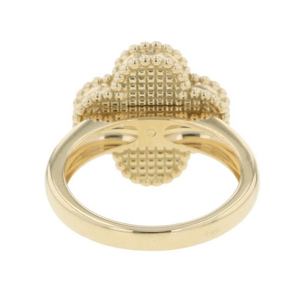 ヴァンクリーフ＆アーペル リング ヴィンテージ アルハンブラ リング オニキス/ダイヤモンド 1P 0.05ct K18YG サイズ50 VCARA41000