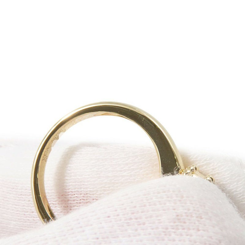 ヴァンクリーフ＆アーペル リング ヴィンテージ アルハンブラ リング オニキス/ダイヤモンド 1P 0.05ct K18YG サイズ50 VCARA41000