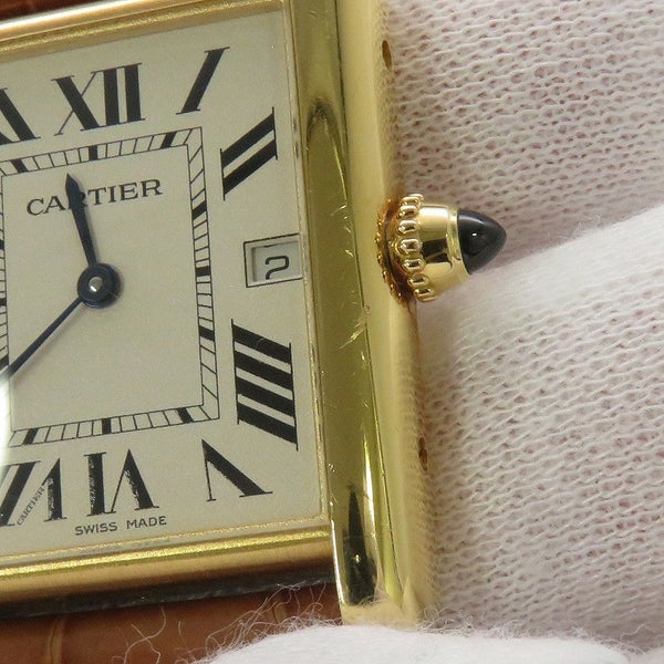 カルティエ タンク ルイ カルティエ LM W1529756 Cartier 腕時計 シルバー文字盤