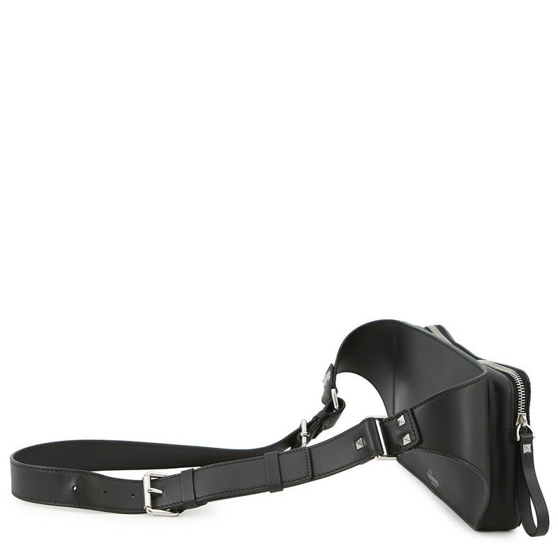 ヴァレンティノ・ガラヴァーニ ボディバッグ VLTNロゴ TY2B0719WJW VALENTINO ベルトバッグ 黒