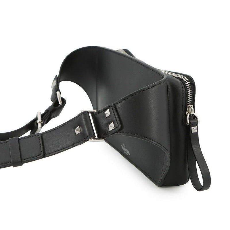 ヴァレンティノ・ガラヴァーニ ボディバッグ VLTNロゴ TY2B0719WJW VALENTINO ベルトバッグ 黒