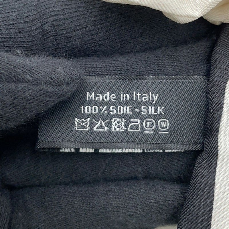 シャネル シュシュ リボン ロゴ シルク AA7530 CHANEL ヘアアクセサリー 白