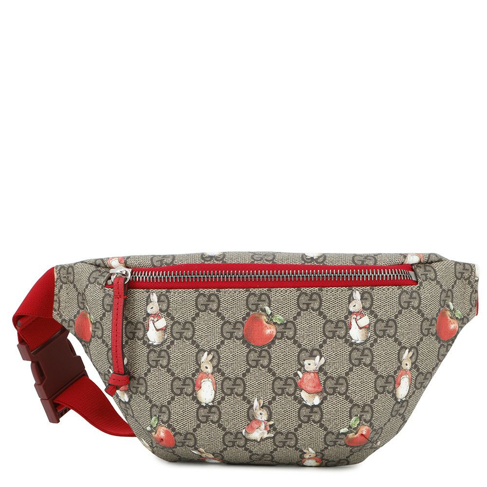 GUCCI ボディバッグ ウサギとリンゴ柄グッチ チルドレンズ ベルトバッグ新品 GUCCI（グッチ） バッグ 新作 チルドレンズ レディース ウエストバッグ