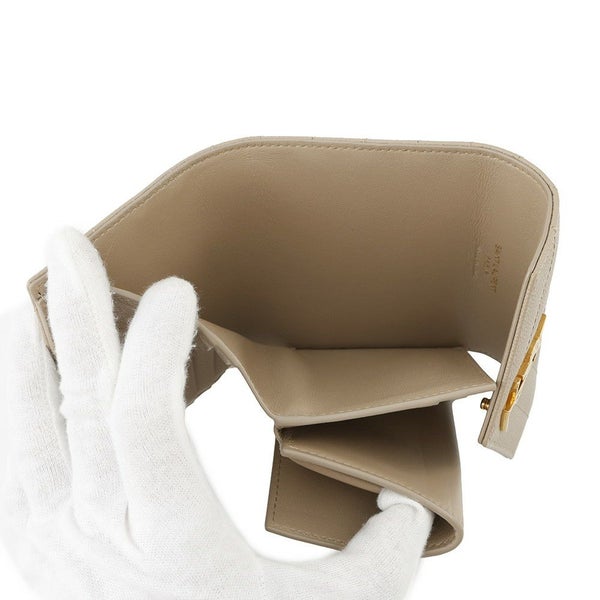 サンローランパリ 三つ折り財布 カサンドラ マトラッセ マルチフォールド ウォレット 692061 SAINT LAURENT PARIS