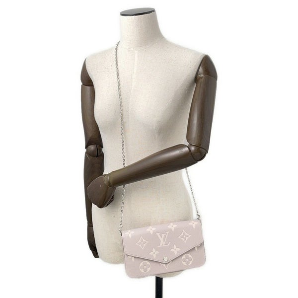 ルイヴィトン チェーンウォレット モノグラム・アンプラント ポシェット・フェリシー M14227 LOUIS VUITTON 財布