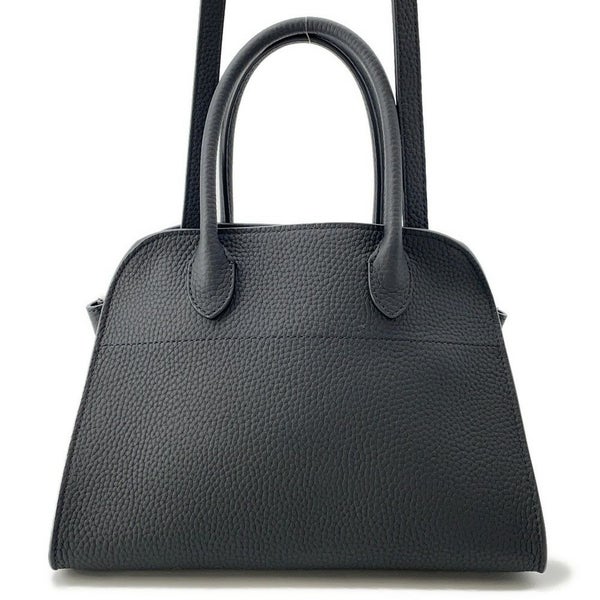 ザ ロウ ハンドバッグ ソフトマルゴー10 レザー W1190 L133 THE ROW 2wayショルダーバッグ  黒