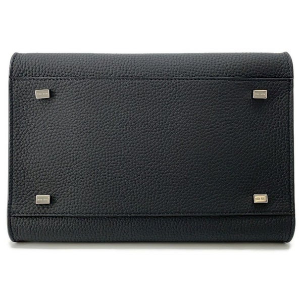 ザ ロウ ハンドバッグ ソフトマルゴー10 レザー W1190 L133 THE ROW 2wayショルダーバッグ  黒