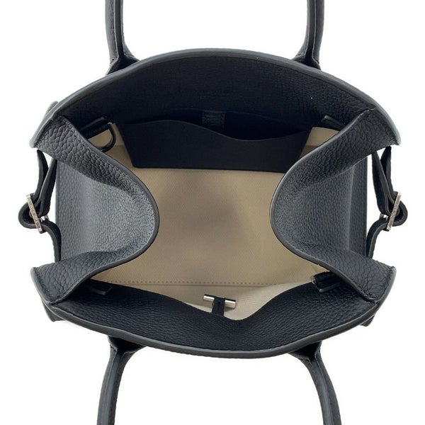 ザ ロウ ハンドバッグ ソフトマルゴー10 レザー W1190 L133 THE ROW 2wayショルダーバッグ  黒