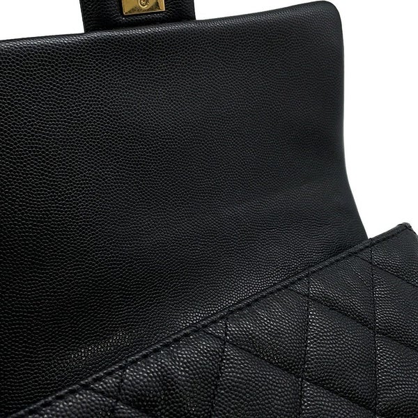 シャネル チェーンショルダーバッグ ミニ マトラッセ キャビアスキン AS3757 CHANEL バッグ 黒