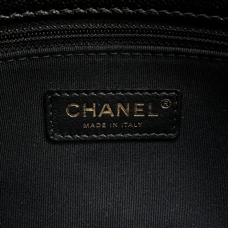 シャネル チェーンショルダーバッグ ミニ マトラッセ キャビアスキン AS3757 CHANEL バッグ 黒